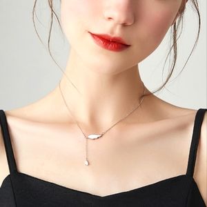 Boho Rhinestone Drop Pendant Necklace